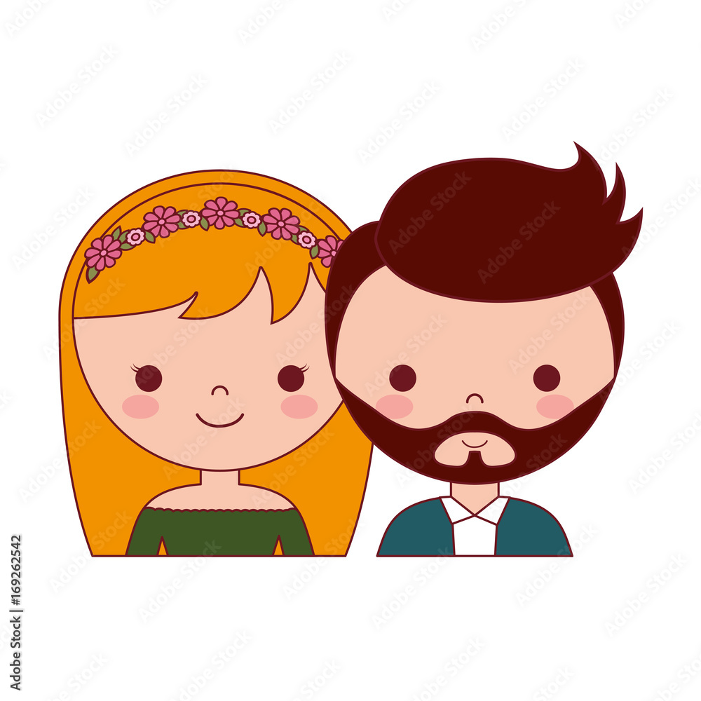 wedding couple icon over white background vector illustration wedding couple icon over white background vector illustration