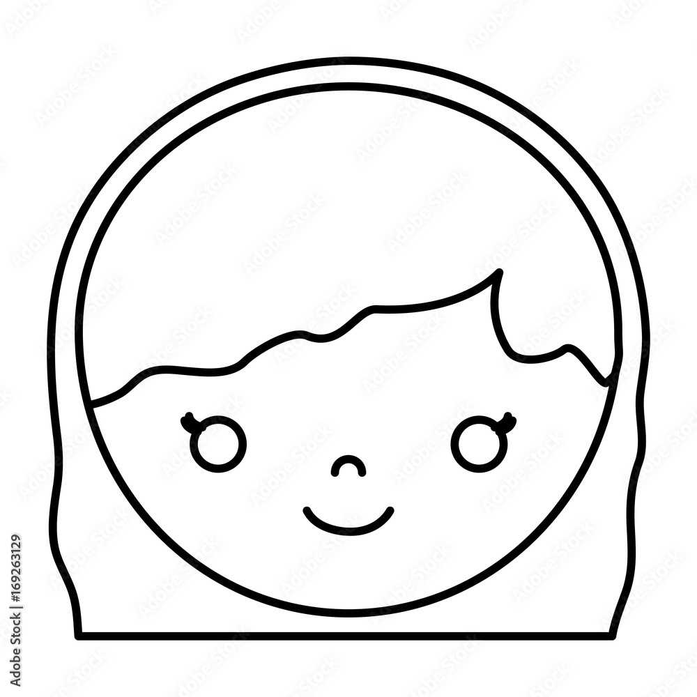 cartoon woman face icon over white background vector illustration cartoon woman face icon over white background vector illustration
