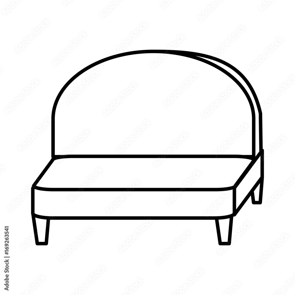 couch icon over white background vector illustration couch icon over white background vector illustration