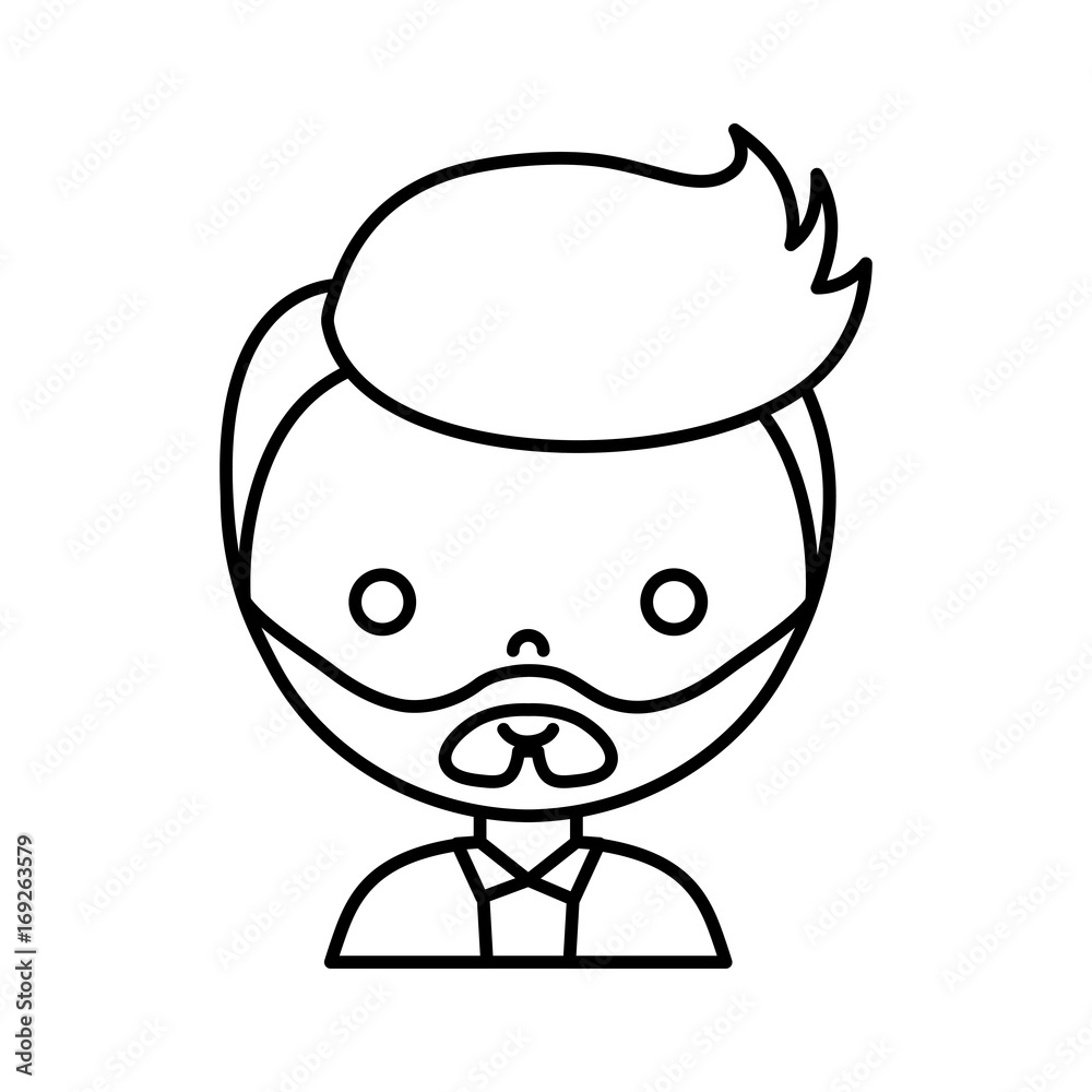 cartoon man icon over white background vector illustration cartoon man icon over white background vector illustration