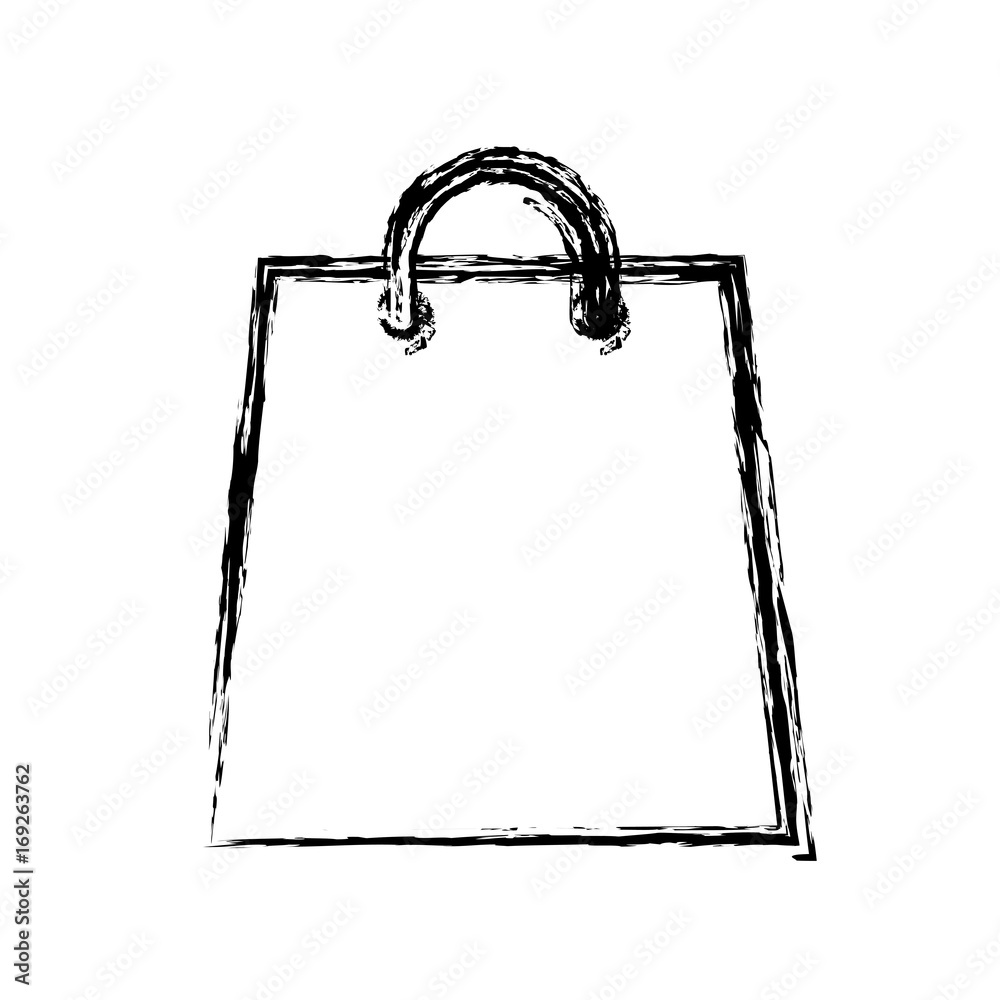 shopping bag icon over white background vector illustration shopping bag icon over white background vector illustration