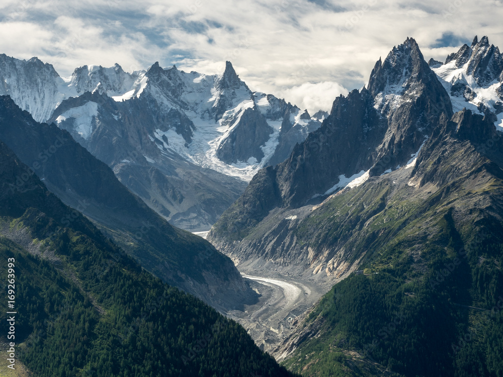 La Mer de Glace Glacier, Alps, France, Chamonix