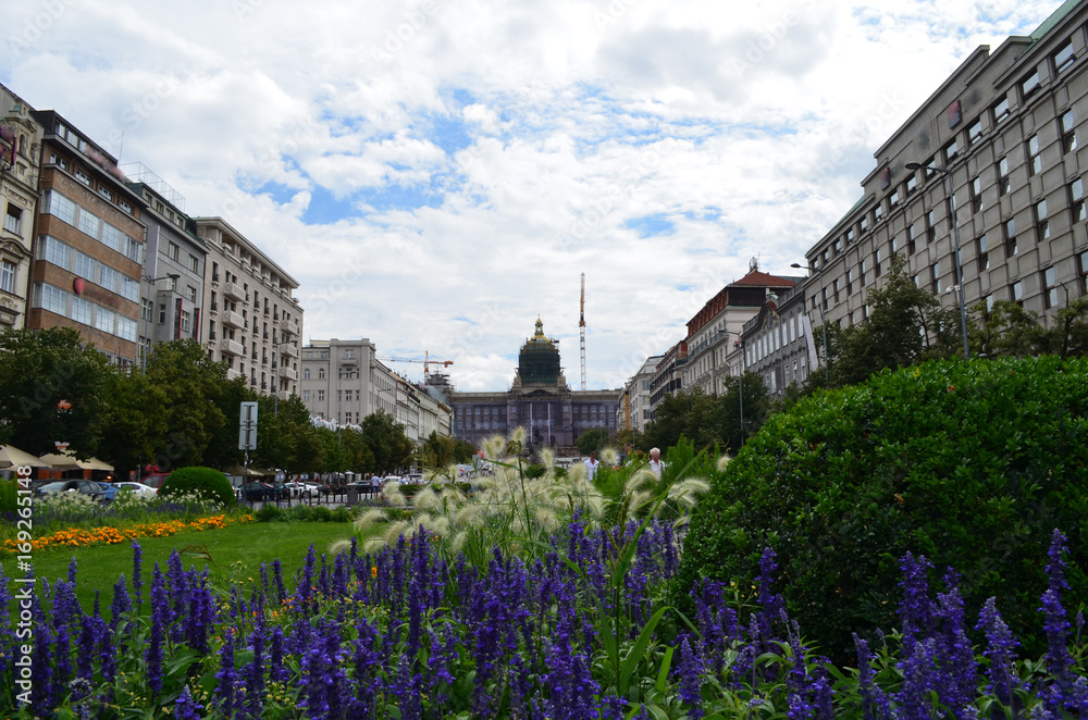 Plac Wacława w Pradze/Wenceslas Square in Prague, Czech Republic