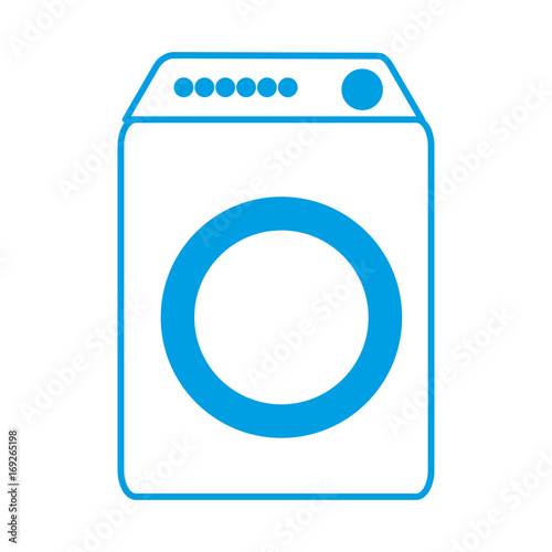 washing machine icon over white background vector illustration