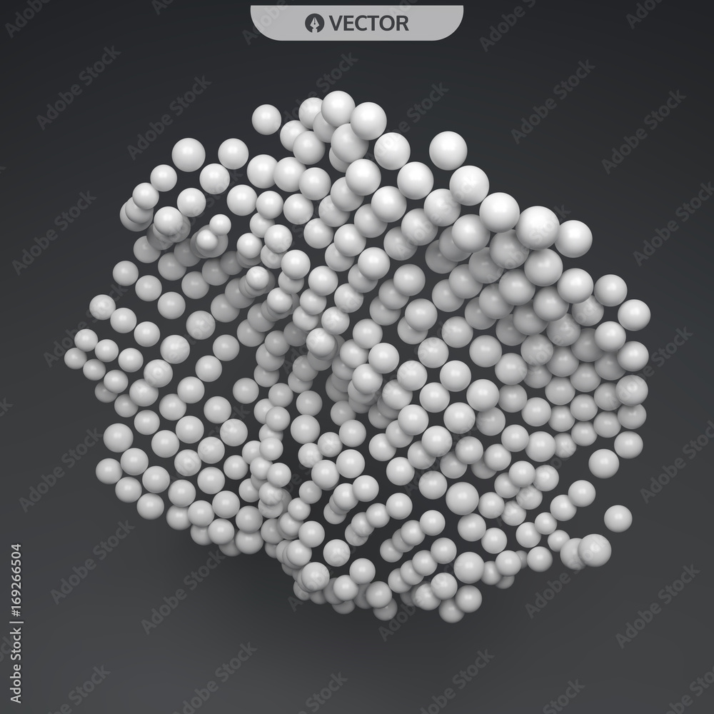 Sphere. Abstract structure with particles. Technology style. Vector illustration. Sphere. Abstract structure with particles. Technology style. Vector illustration.