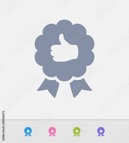 Seal Of Approval - Granite Icons. A professional, pixel-perfect icon designed on a 32x32 pixel grid and redesigned on a 16x16 pixel grid for very small sizes.