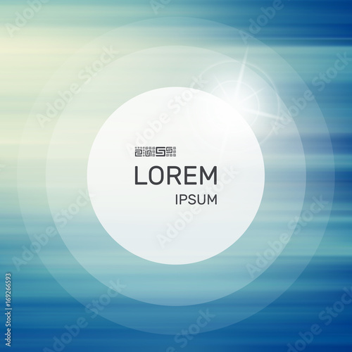Wave background. Water surface. Vector illustration with place for text.