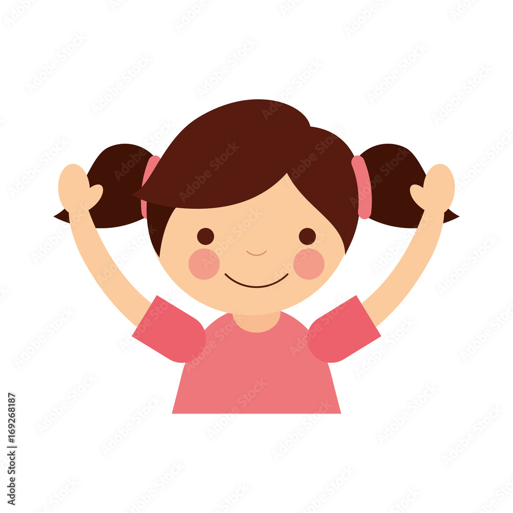 cute little girl character vector illustration design cute little girl character vector illustration design