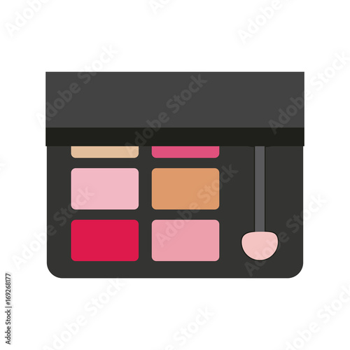 makeup eyeshadow palette  icon image vector illustration design 