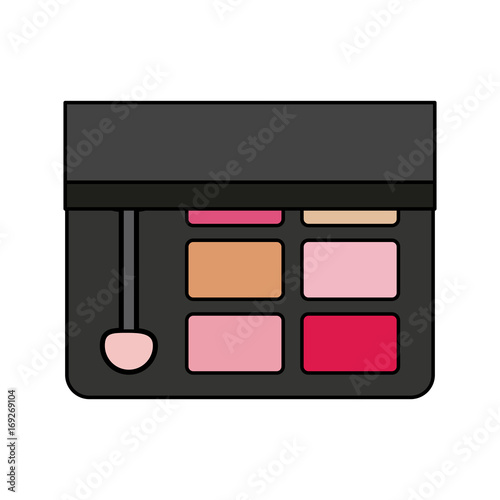 makeup eyeshadow palette  icon image vector illustration design 