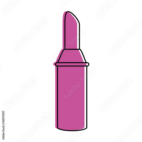 open lipstick makeup icon image vector illustration design  pink color