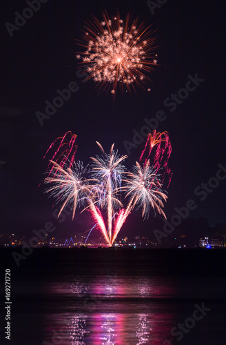 Feuerwerk 2017 zum touristischen Saisonabschluß am Steinhuder Meer. photo