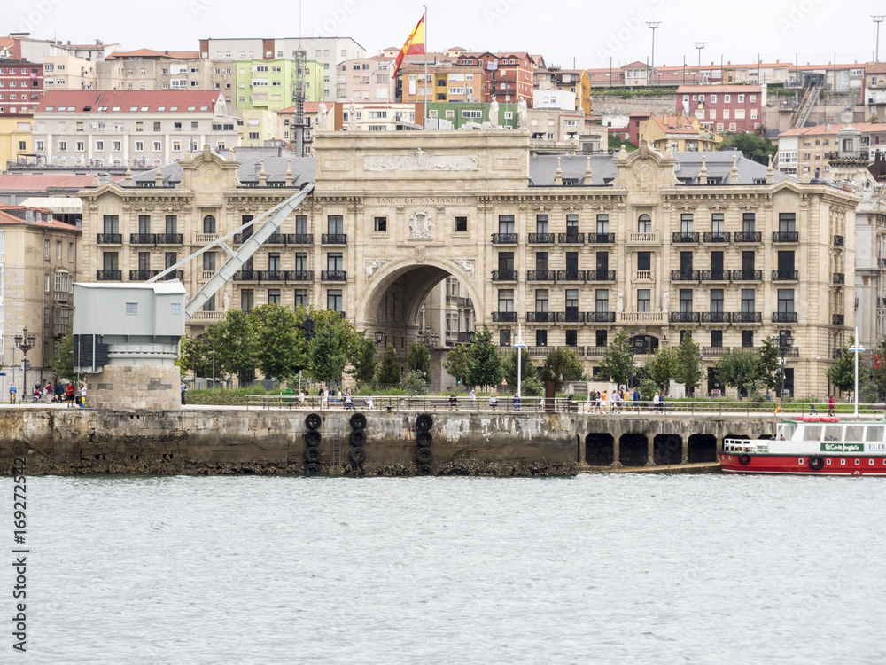 Vistas de Santander desde el mar,España