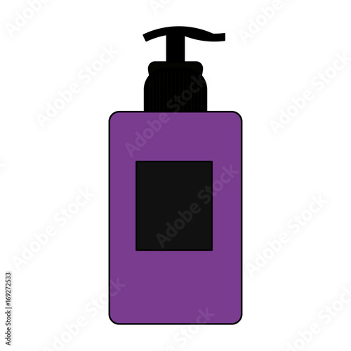 cosmetic bottle dispenser icon image vector illustration design 