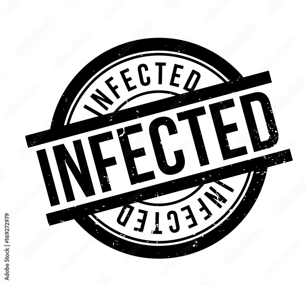 Infected rubber stamp. Grunge design with dust scratches. Effects can be easily removed for a clean, crisp look. Color is easily changed. Infected rubber stamp. Grunge design with dust scratches. Effects can be easily removed for a clean, crisp look. Color is easily changed.