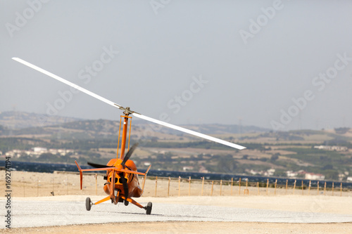 Fotografie, Tablou Takeoff of gyroplane