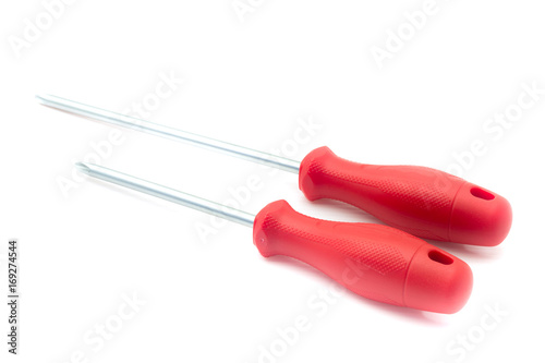 Screwdriver on white background.