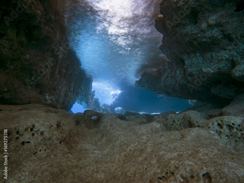 underwater cave