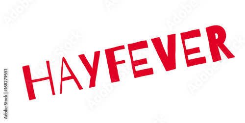 Hayfever rubber stamp. Grunge design with dust scratches. Effects can be easily removed for a clean, crisp look. Color is easily changed.
