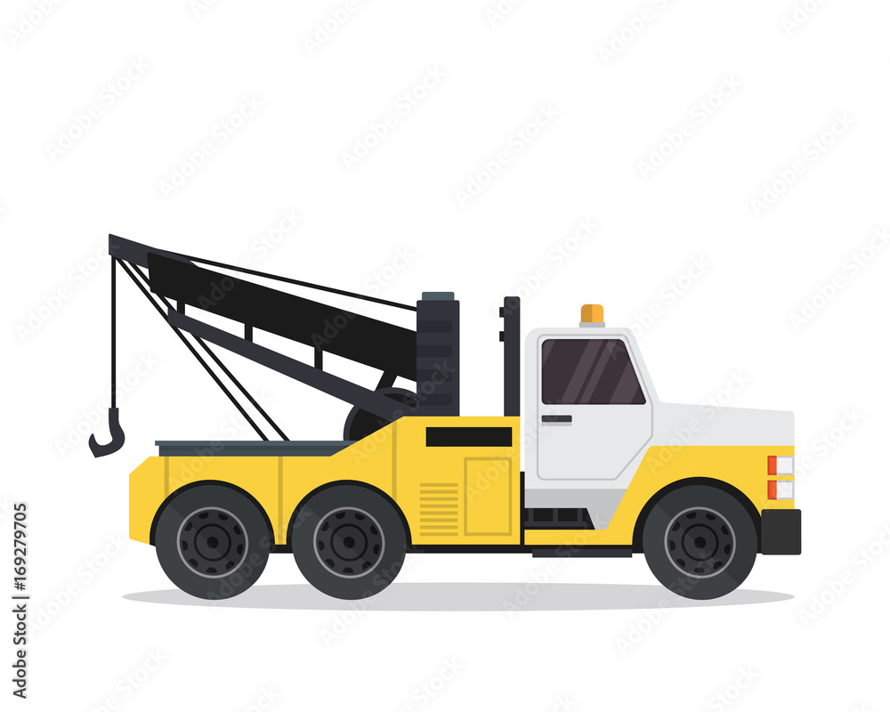 Fototapeta premium Modern Tow Truck Illustration Logo