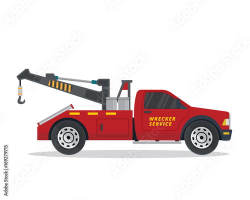 Modern Tow Truck Illustration Logo