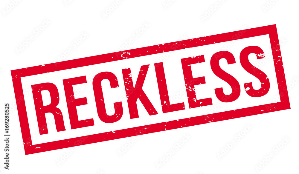 Reckless rubber stamp. Grunge design with dust scratches. Effects can be easily removed for a clean, crisp look. Color is easily changed. Reckless rubber stamp. Grunge design with dust scratches. Effects can be easily removed for a clean, crisp look. Color is easily changed.
