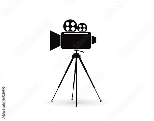 Vector movie camera icon