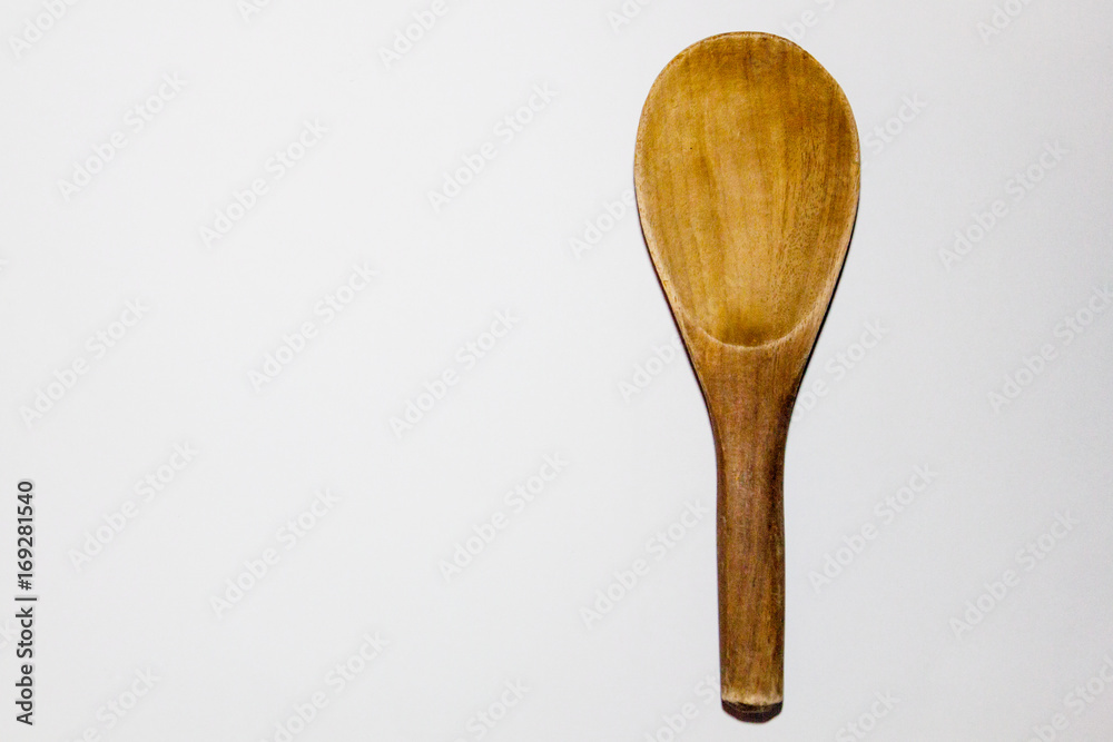 scoop of rice placed on a white background scoop of rice placed on a white background