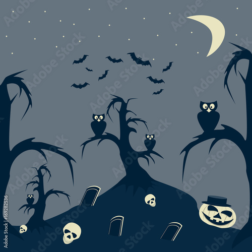 Halloween Night cartoon picture