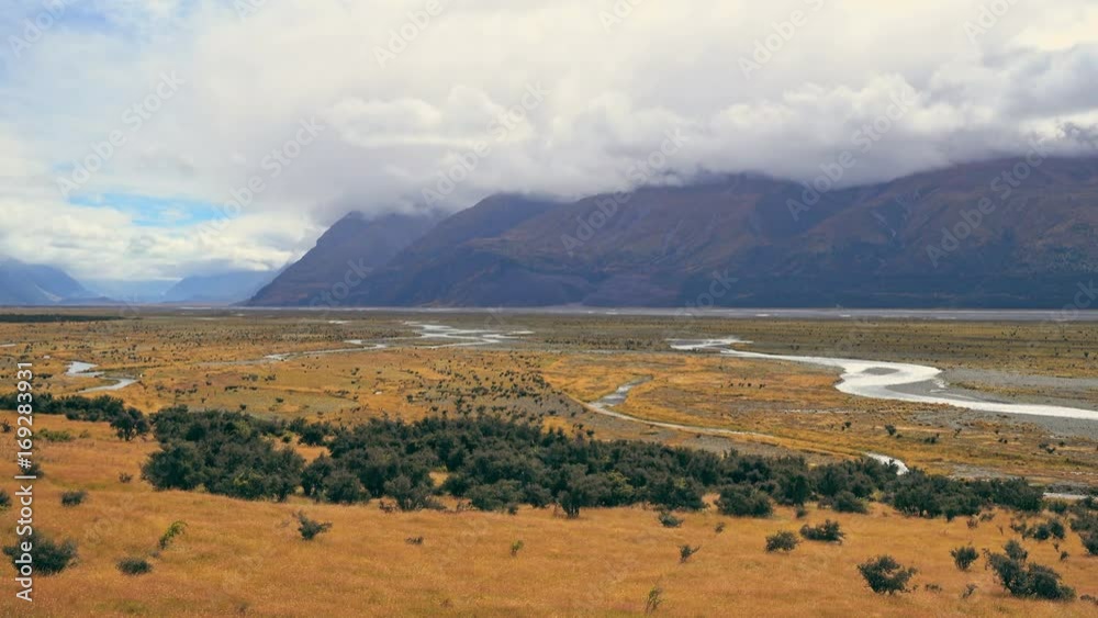 view of Tasman River at Aoraki Mount Cook National Park view of Tasman River at Aoraki Mount Cook National Park