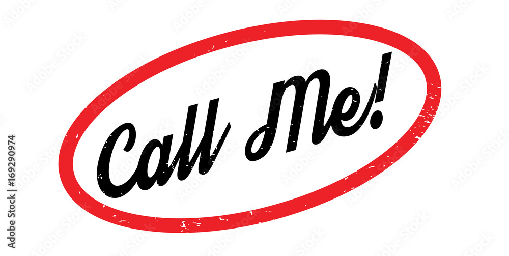 Call Me rubber stamp. Grunge design with dust scratches. Effects can be easily removed for a clean, crisp look. Color is easily changed. Call Me rubber stamp. Grunge design with dust scratches. Effects can be easily removed for a clean, crisp look. Color is easily changed.