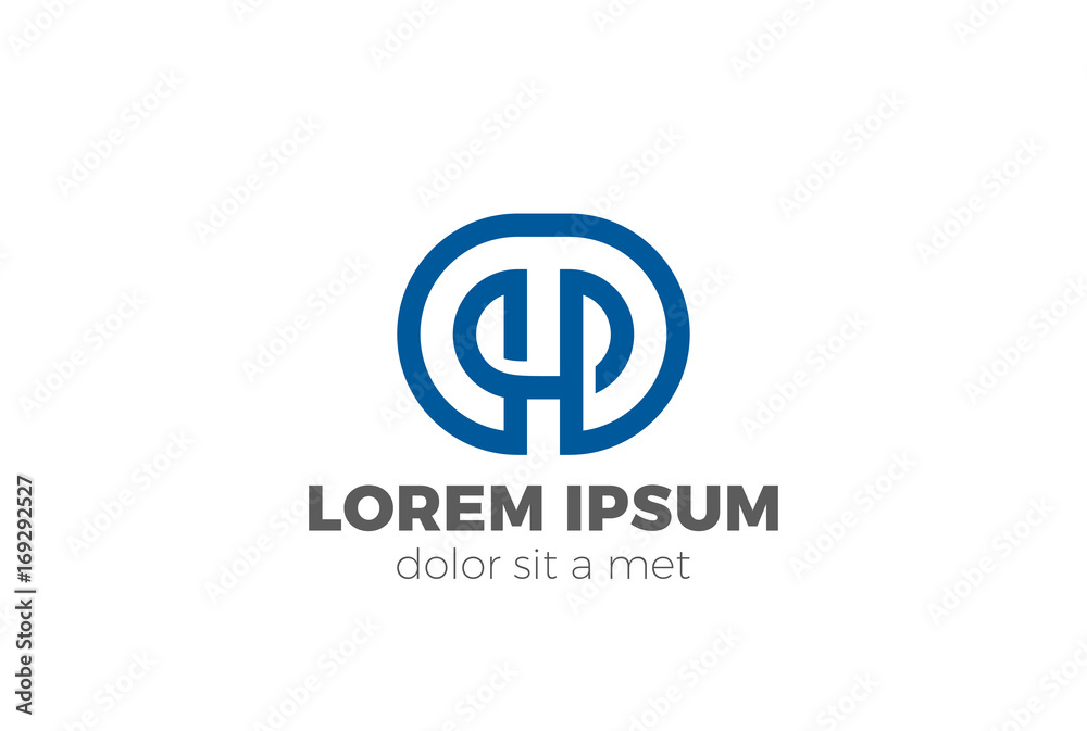 Corporate Business Logo design vector Linear style Corporate Business Logo design vector Linear style
