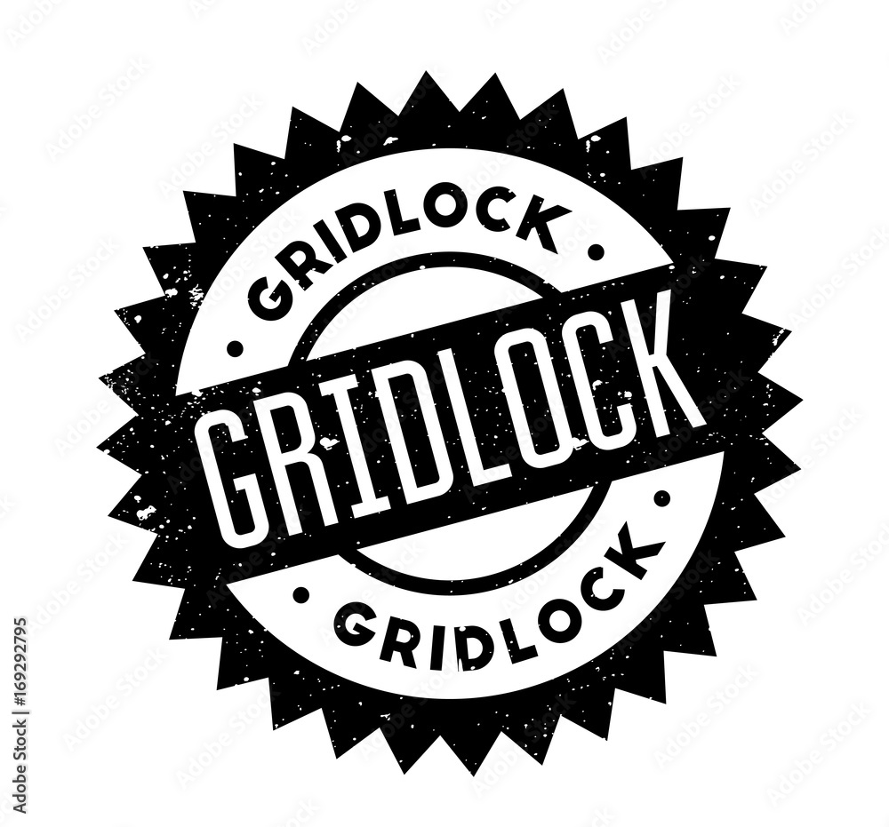 Gridlock rubber stamp. Grunge design with dust scratches. Effects can be easily removed for a clean, crisp look. Color is easily changed. Gridlock rubber stamp. Grunge design with dust scratches. Effects can be easily removed for a clean, crisp look. Color is easily changed.