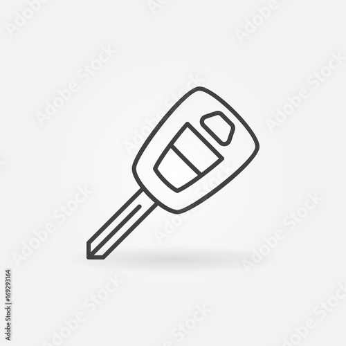 Car key line icon