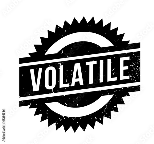 Volatile rubber stamp. Grunge design with dust scratches. Effects can be easily removed for a clean, crisp look. Color is easily changed.