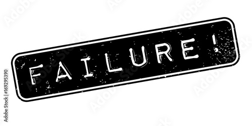 Failure rubber stamp. Grunge design with dust scratches. Effects can be easily removed for a clean, crisp look. Color is easily changed.