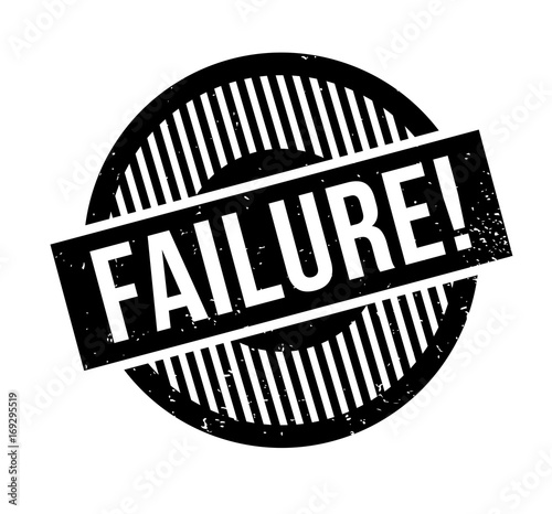 Failure rubber stamp. Grunge design with dust scratches. Effects can be easily removed for a clean, crisp look. Color is easily changed.