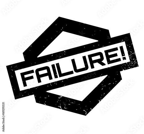 Failure rubber stamp. Grunge design with dust scratches. Effects can be easily removed for a clean, crisp look. Color is easily changed.