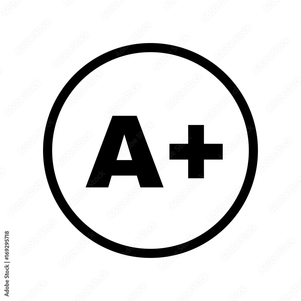 Plus A Icon in Circle line - vector iconic design Plus A Icon in Circle line - vector iconic design