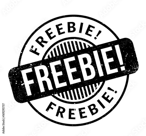 Freebie rubber stamp. Grunge design with dust scratches. Effects can be easily removed for a clean, crisp look. Color is easily changed.