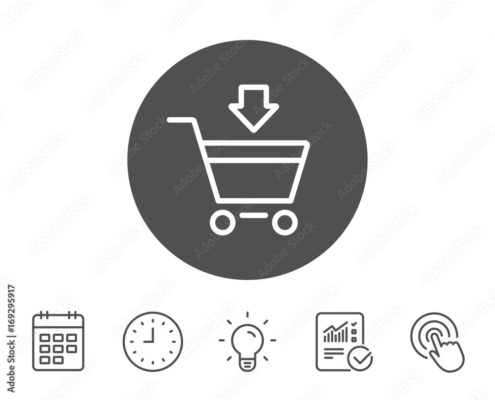 Add to Shopping cart line icon. Online buying. Add to Shopping cart line icon. Online buying.