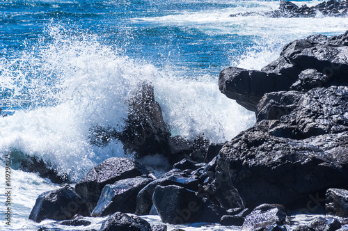 La Gomera Felsen in der Brandung