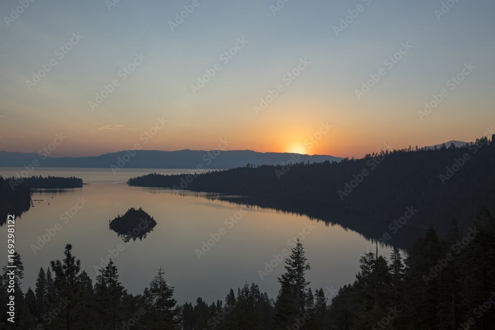Daybreak at Emerald Bay, Lake Tahoe, California Daybreak at Emerald Bay, Lake Tahoe, California