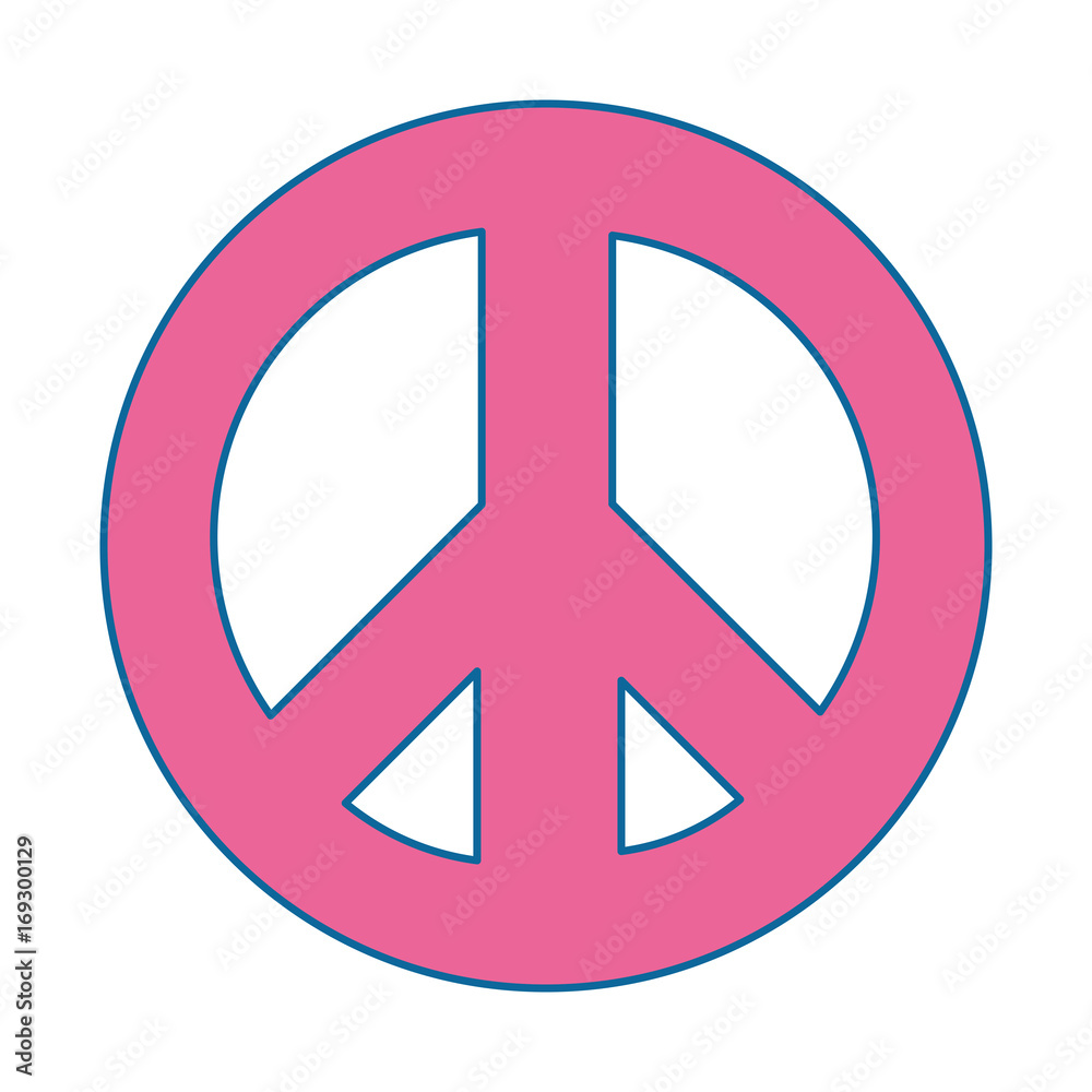 peace sign icon over white background colorful design vector illustration peace sign icon over white background colorful design vector illustration