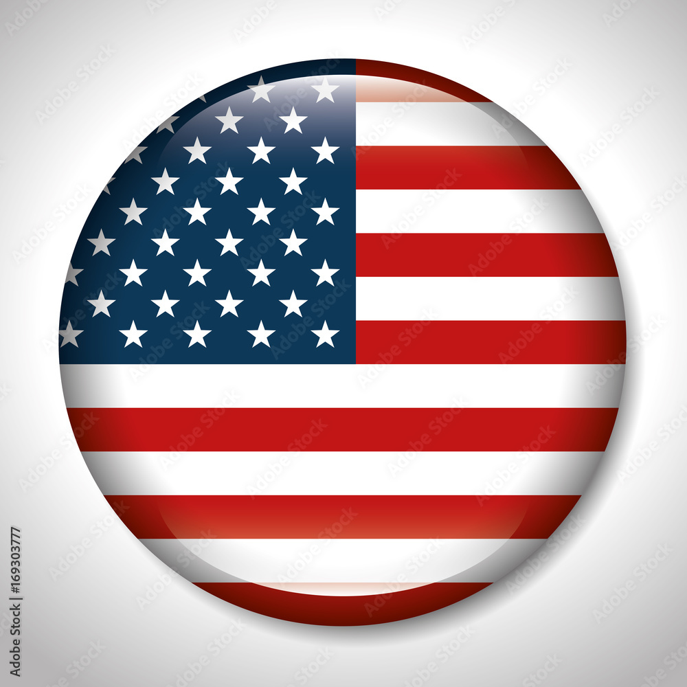Flag of United States of America theme Vector illustration Flag of United States of America theme Vector illustration