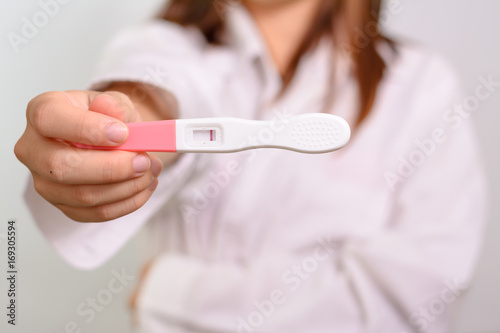 Pregnancy Test showing a negative result