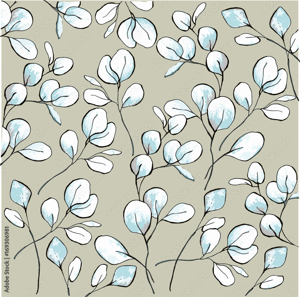 Bright azure in the leaves of eucalyptus
Bright azure in the leaves of eucalyptus