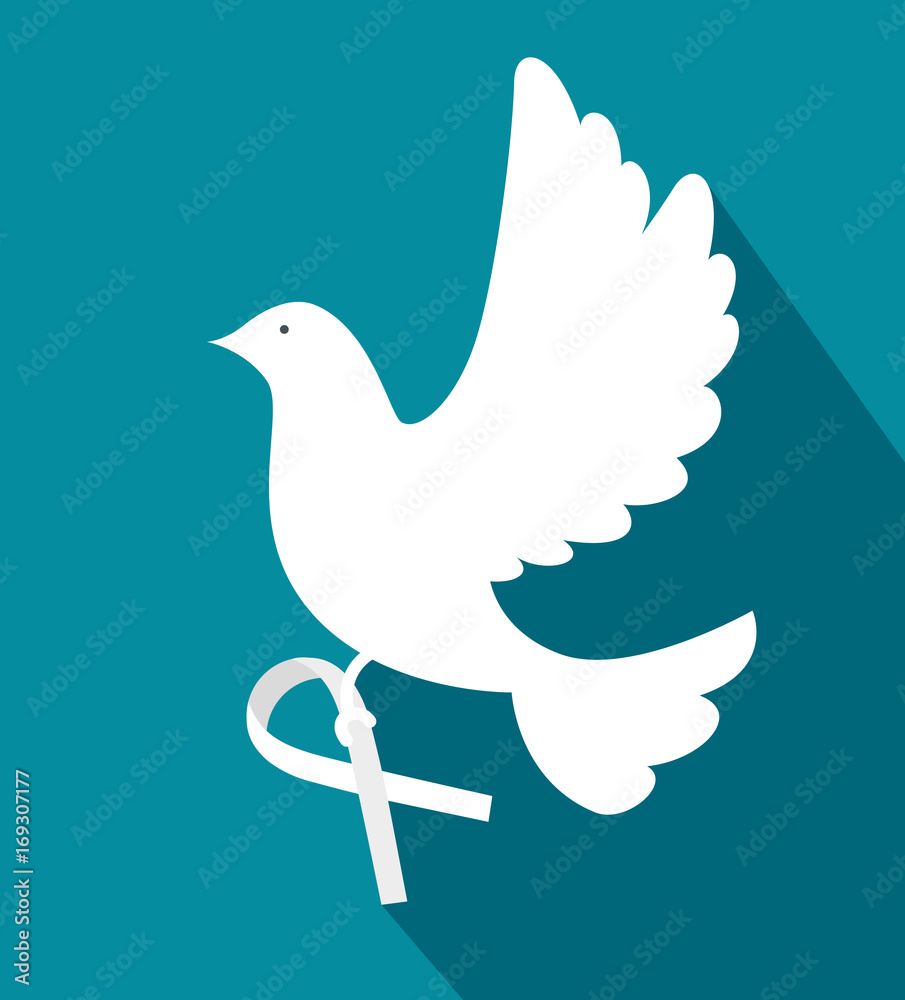 Dove of Peace and love theme Vector illustration Dove of Peace and love theme Vector illustration
