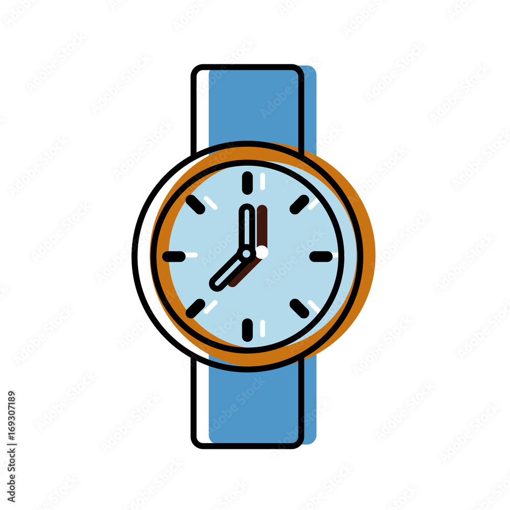 watch icon over white background vector illustration watch icon over white background vector illustration