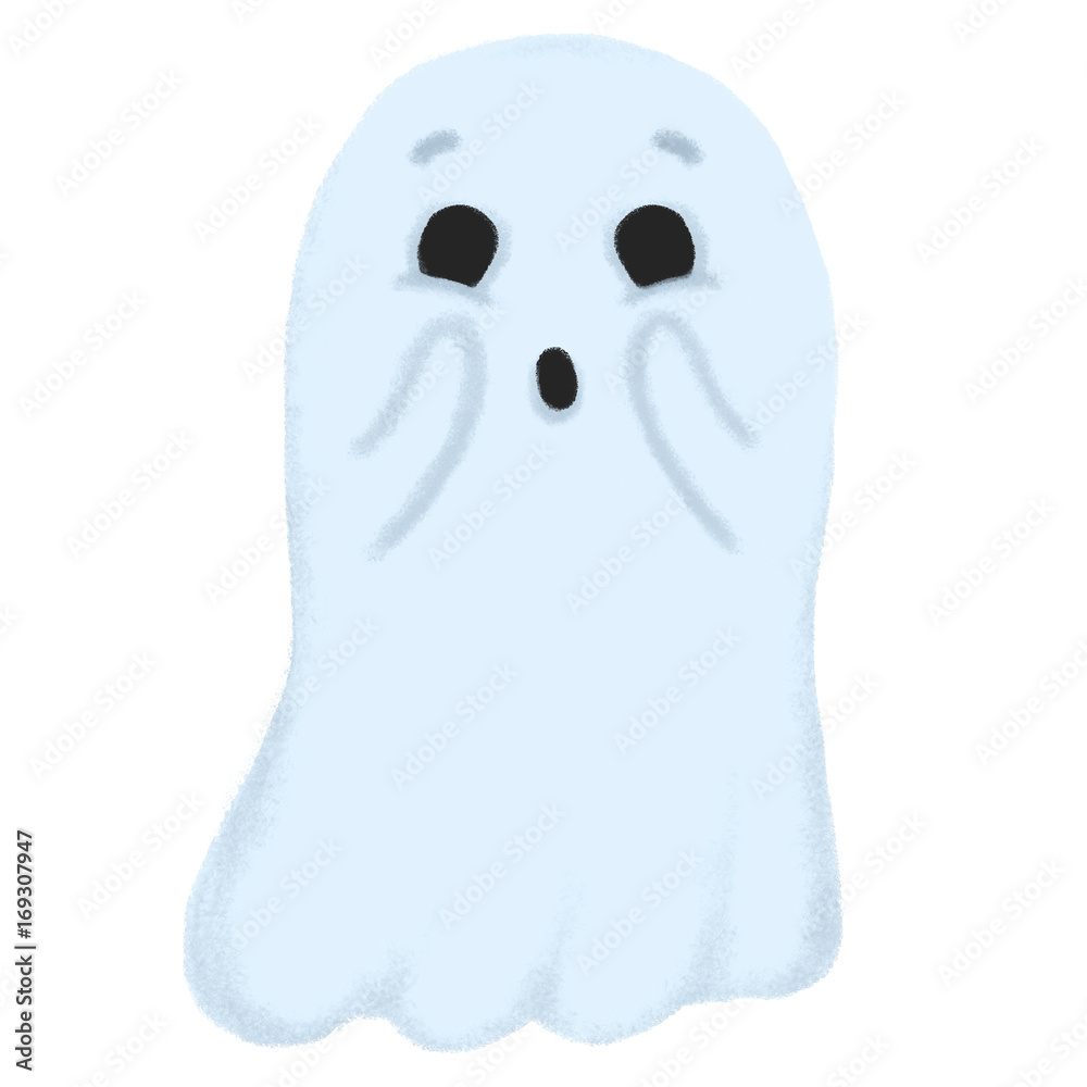 Cute little ghost isolated on white background Cute little ghost isolated on white background